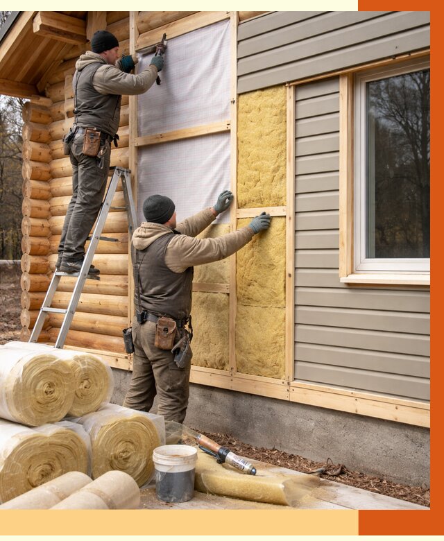 Утепление деревянного дома в Усть-куте от 6384 руб./м2 — заказать работы | ТепломастерУтк