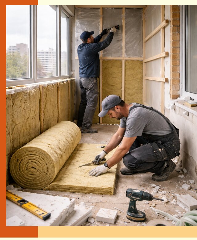 Утепление балкона под ключ в Устях-Куте качественно и быстро